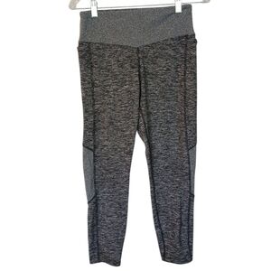 PINK Victoria's Secret Cozy Fleece Lined Gray Active Leggings And Pockets Medium